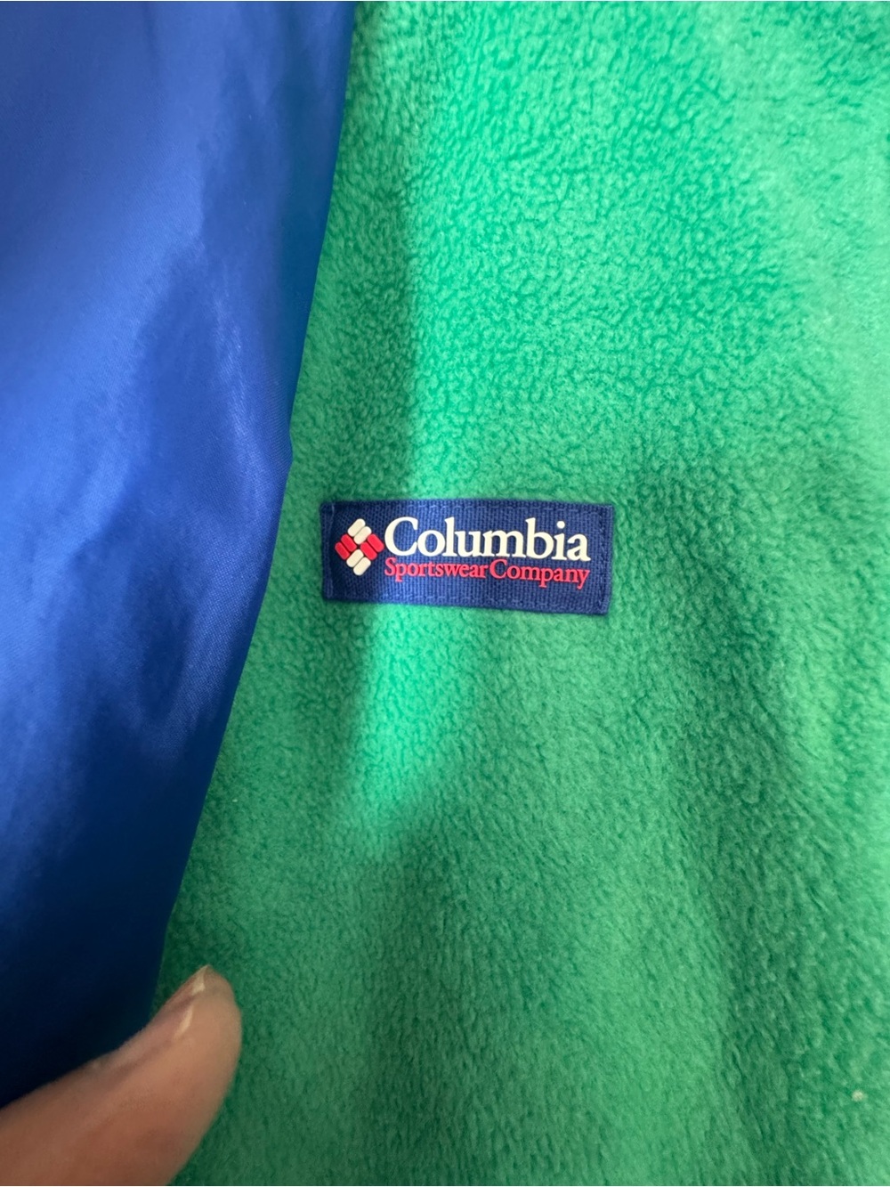 Vintage Columbia Bugaboo 3-in-1 Interchange
Jacket Women's M White Blue Green Fl - Picture 4 of 15